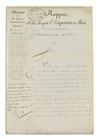 NAPOLÉON; AND OTHERS. Collection of 32 Documents and Letters Signed by Napoléon, his Marshals, generals, aides and ministers,